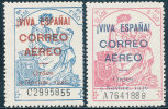 SPAIN 1936 REVOLUTIONARY OVERPRINTS  SC# 7LC2-3 BURGOS AIRS  FRESH MNH SCARCE - Carlistes