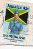 JAMAICA Giamaica 1990 - Guiding - Used (O) Corner Tooth Missing - Jamaica (1962-...)