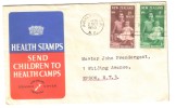1950 FDC New Zealand Health Camps Set Of 2 2nd October 1950 Addressed Official FDC - FDC