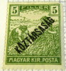 Hungary 1919 Harvesters Overstamped Koztarsasag 5f - Mint Hinged - Usati