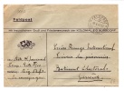 SUISSE LETTRE DE FRANCHISE MILITAIRE AVEC BLASONS TÀD FELDPOST 1943 - Documenti