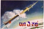 QSL CQ HAM RADIO UA-3 MOSCOU MOSCOW GAGARIN RUSSIA ESPACE SPACE SPOUTNIK SPUTNIK VOSTOK ORBIT MOON LUNE ROCKET MISSILE - Raumfahrt