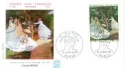 FRANCE ENV FDC 1° JOUR MONET FEMMES AU JARDIN 1972 - Impressionisme