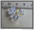 3 Perles Swarovski Rondes Facettées Cristal AB 9mm - Perle