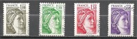 Lot 4 W Valeurs Oblitérées,used - FRANCE - Sabine De Gandon * 1979 - 1977-1981 Sabina Di Gandon