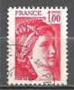 1 W Valeur Oblitérée, Used - FRANCE -  YT 1972 * 1977/1978 - N° 11-46 - 1977-1981 Sabina Di Gandon