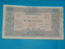 1000 Frs Bleu Et Rose - Type 1889 Du 21 Aout 1919 ( Rare ) F.1280 - N°284 TB - épinglage - Plis - Coupes - Pas De Manque - 1 000 F 1889-1926 ''Bleu Et Rose''