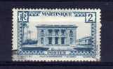 Martinique - 1933 - 2 Cents Government House - Used - Oblitérés