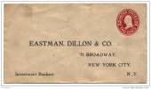 Entier Postal Repiqué USA - Eastman, Dillon - Investment Bankers - 1941-60