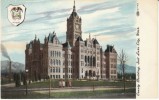 Salt Lake City UT Utah, County Building, State Emblem Symbol, C1910s Vintage Postcard, Became State Capitol Building - Salt Lake City