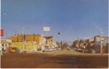 Panguitch UT Utah, Main Street View, Auto, Texaco Utoco & 76 Gas Signs, C1950s Vintage Postcard - Sonstige & Ohne Zuordnung