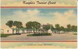 Mountain Home AR Arkansas, Knight's Tourist Court, Motel Lodging, C1950s Vintage Linen Postcard - Other & Unclassified