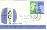 1958 FDC New Zealand Health Camps Set Of 2  20th August 1958 Addressed Official FDC - FDC
