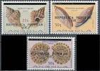 ANGOLA 1977 SEA SHELLS WITH"REPUBLICA POPULAR DE." OVPT SC# 605-607 VF MNH SCARCE - Angola