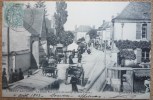 Carte Postale Ancienne Neuvy-Sautour La Grand'rue Un Jour De Marché - Neuvy Sautour