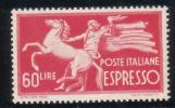 Italia - Espresso 60 Lire Sass. 31 ** Con Filigrana CS - Posta Espressa/pneumatica