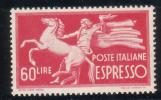 Italia - Espresso 60 Lire Sass. 31 ** Con Filigrana CS - Express/pneumatic Mail