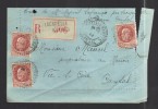 FRANCE 1942 N° 517 X 3  Obl. S/lettre Entiére Recommandée - 1941-42 Pétain