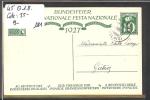 CARTE FETE NATIONALE 1927 - No 45  Oblitéré 1er AOUT  -  Cote: 35 CHF - Lettres & Documents