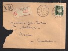 FRANCE 1944 N° 523 Obl. S/lettre Entiére Recommandée AR - 1941-42 Pétain