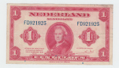Netherlands 1 Gulden 1943 VF P 64 - 1  Florín Holandés (gulden)