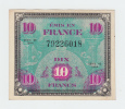 France 10 Francs 1944 VF++ CRISP Banknote P 116 - 1944 Flag/France