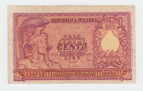 ITALY 100 Lire 1951 VF+ P 92b 92 B - 100 Lire