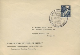 Expo Transports  à Munich, Yv. 56  (MI 170) Sur Lettre Avec Cachet « Liberté Scientifique », Cote 50 €, - Cartas & Documentos