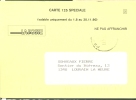 België Belgique Belgium Carte 125 Spéciale Changement De Code Postal - Autres & Non Classés