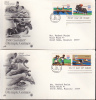 FDC 1980 Summer Olympic Games - 2 Covers 4 Stamps - 1979 - 1971-1980