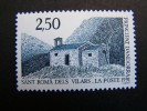 ANDORRE  PRINCIPAT D´ANDORRA ANNEE 1991 NEUF**  N° 400 CHAPELLE SANT ROMA DELS VILARS - Unused Stamps