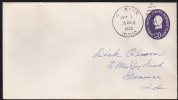 George Washington 3 Cent - Genesee, Idaho 1953 - 1941-60