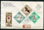 Hungary 1964 Cover  First Day Special Cancel Registered To Germany  Olympic Games - FDC