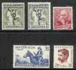 Australia-1949 ASC 249-253    MNH - Verzamelingen