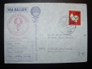 MONTGOLFIERE FREIBALLON SONDERSTART POST BALLONFLUG HORB AM NECKAR  Nach TAUBERBISCHOFSHEIM KASERNE  1964 - Fesselballons