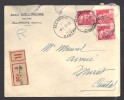 FRANCE 1946 N° 716 X 3  Obl. S/Lettre Entiére Recommandée - 1945-54 Marianna Di Gandon