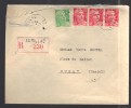 FRANCE 1950 N° Usages Courants Obl. S/Lettre Entiére Recommandée - 1945-54 Marianne Of Gandon