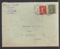 FRANCE 1921 N° Usages Courants Obl. S/Lettre Entiére - Lettres & Documents