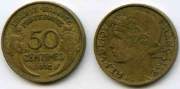 France 50 Centimes 1932 9 Et 2 Ouverts GAD 423 KM 894.1 - 50 Centimes