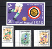 IRAQ 1966   Coupe Arabe De Football à Bagdad, Yv.  435 / 437 + Bloc 9** - Coupe D'Afrique Des Nations