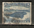 Newfoundland 1876-79  5c Rouletted  (o) - 1865-1902