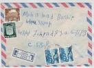 Israel Registered Air Mail Cover Sent To Czechoslovakia Sahnin 26-12-1977 - Airmail