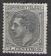 ES200SASF-L2271-TESPTAN.España.Spain.Espagne.  ALFONSO Xll .1879.(Ed 200) Sin Goma.LUJO - Unused Stamps