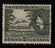 K.U.T. Keyna Uganda Tanganyika Used 1954, 2/- - Kenya, Ouganda & Tanganyika