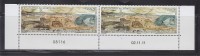 = Daté: Crozet - Baie Du Marin 1961, Paire Bas De Feuille Numéroté Et Daté 02.11.11 Neuf N° 599 Et 600 - Blokken & Velletjes