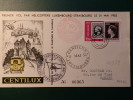 A0539      1° VOL LUX/STRASBOURG  HELI     1952 - Storia Postale