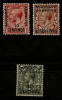 MOROCCO AGENCIES 1925-31 BLOCK CYPHER WATERMARK KEY VALUES OF THE SET SG 144, 145 And 148 MOUNTED MINT Cat £42+ - Morocco Agencies / Tangier (...-1958)