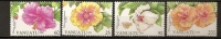 Vanuatu 1995 N° 968 / 71 ** Flore, Fleurs, Hibiscus, Sinensis, Rosasinensis, The Path, Old Frankie, Fijian, Surfrider - Vanuatu (1980-...)