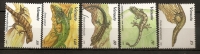 Vanuatu 1995 N° 972 / 6 ** Faune, Lézards, Emoia Nigromarginata, Nactus Multicarinatus, Lepidodactylus, Emoia Sanfordi - Vanuatu (1980-...)