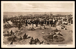 ALTE POSTKARTE SCHEVENINGEN STRANDGEZICHT 1929 DEN HAAG Nederland Niederlande Netherlands Pays-bas Cpa Postcard - Scheveningen